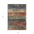 5' X 8' Fern Green Black And Terra Cotta Striped Washable Indoor Outdoor Area Rug