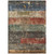 5' X 8' Fern Green Black And Terra Cotta Striped Washable Indoor Outdoor Area Rug
