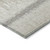 5' X 8' Ivory Gray And Beige Striped Washable Indoor Outdoor Area Rug