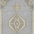 3' X 5' Gray Beige And Ivory Oriental Washable Indoor Outdoor Area Rug
