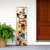 36" Brown White And Yellow Scarecrow Solid Wood Porch Sign