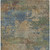 3' X 5' Denim Blue Beige And Copper Abstract Washable Indoor Outdoor Area Rug