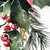 36" White Green And Red Christmas Poinsettia Solid Wood Porch Sign