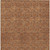 5' X 8' Orange And Ivory Geometric Washable Indoor Outdoor Area Rug - 880016814163