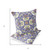 Set of Two 16" X 16" Purple and White Blown Seam Floral Indoor Outdoor Throw Pillow - 606114817390