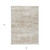 5' X 8' Beige Taupe And Ivory Abstract Washable Indoor Outdoor Area Rug - Beige, Taupe, Ivory