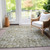 3' X 5' Taupe Beige And Gold Oriental Washable Indoor Outdoor Area Rug