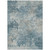 5' X 8' Teal Blue And Beige Abstract Washable Indoor Outdoor Area Rug - Teal Blue, Beige