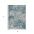 5' X 8' Teal Blue And Beige Abstract Washable Indoor Outdoor Area Rug - Teal Blue, Beige