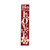 48" Red And White Solid Wood Love Valentine's Day Porch Sign
