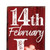 48" Red And White Solid Wood Love Valentine's Day Porch Sign