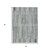 3' X 5' Teal Blue And Brown Striped Washable Indoor Outdoor Area Rug - Teal Blue, Brown