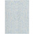 5' X 8' Sky Blue And Ivory Floral Washable Indoor Outdoor Area Rug - Sky Blue, Ivory