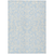 5' X 8' Sky Blue And Ivory Floral Washable Indoor Outdoor Area Rug