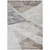 5' X 8' Silver Beige And Gray Abstract Washable Indoor Outdoor Area Rug