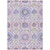 5' X 8' Blush Lavender And Purple Floral Washable Indoor Outdoor Area Rug