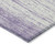 3' X 5' Purple And Ivory Striped Washable Indoor Outdoor Area Rug