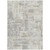 3' X 5' Ivory And Gray Abstract Washable Indoor Outdoor Area Rug Transitional Style - Ivory, Gray Color