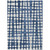 3' X 5' Navy Blue And Ivory Abstract Washable Indoor Outdoor Area Rug - 608219204358