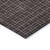 3' X 5' Chocolate And Black Geometric Washable Indoor Outdoor Area Rug