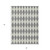 3' X 5' Gray And Ivory Geometric Washable Indoor Outdoor Area Rug