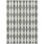3' X 5' Gray And Ivory Geometric Washable Indoor Outdoor Area Rug