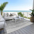 3' X 5' Gray Silver And Charcoal Ombre Washable Indoor Outdoor Area Rug