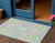 3' X 5' Pink Green And Blue Oriental Washable Indoor Outdoor Area Rug