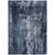 3' X 5' Navy Blue Black And Gray Abstract Washable Indoor Outdoor Area Rug