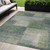 5' X 8' Olive Green And Gray Abstract Washable Indoor Outdoor Area Rug Transitional Style - Olive Green, Gray Color