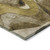 2' X 3' Coffee Abstract Washable Non Skid Indoor Outdoor Area Rug