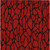 5' X 8' Red And Black Geometric Washable Indoor Outdoor Area Rug