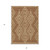3' X 5' Brown And Beige Geometric Washable Indoor Outdoor Area Rug Transitional Style - Brown, Beige Color