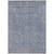 3' X 5' Denim Blue And Gray Oriental Washable Indoor Outdoor Area Rug