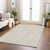5' X 8' Beige And Ivory Geometric Washable Indoor Outdoor Area Rug Transitional Style - Beige, Ivory Color