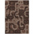 5' X 8' Chocolate And Beige Geometric Washable Indoor Outdoor Area Rug - Chocolate, Beige