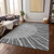 3' X 5' Charcoal Gray And Silver Abstract Washable Indoor Outdoor Area Rug Transitional Style - Charcoal, Gray, Silver Color