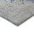 5' X 8' Navy Blue And Ivory Oriental Washable Indoor Outdoor Area Rug