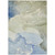 5' X 8' Blue and Green Abstract Washable Indoor Outdoor Area Rug