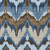 3' X 5' Denim Blue And Sky Blue Ikat Washable Indoor Outdoor Area Rug