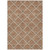 3' X 5' Brown Copper And Beige Geometric Washable Indoor Outdoor Area Rug