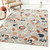 8' X 10' Blue And Gray Indoor Outdoor Area Rug - Blue, Gray