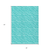 3' X 5' Turquoise Geometric Washable Non Skid Indoor Outdoor Area Rug