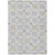 3' X 5' Silver Gray And Gold Floral Washable Indoor Outdoor Area Rug Transitional Style - Silver, Gray, Gold Color