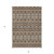 3' X 5' Taupe Brown And Ivory Moroccan Washable Indoor Outdoor Area Rug