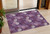 3' X 5' Eggplant Lavender And Ivory Polka Dot Washable Indoor Outdoor Area Rug