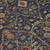 3' X 5' Navy Blue Brown And Red Floral Washable Indoor Outdoor Area Rug
