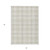 5' X 8' Ivory Beige And Brown Plaid Washable Indoor Outdoor Area Rug