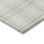 5' X 8' Ivory Beige And Brown Plaid Washable Indoor Outdoor Area Rug