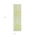 8' Runner Green and White Abstract Washable Non Skid Indoor Outdoor Runner Rug - Green, White